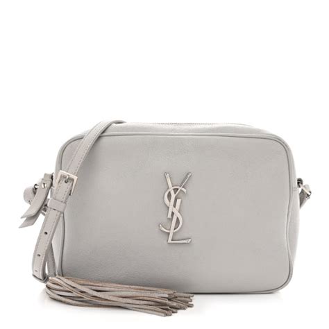 ysl lou camera bag granite|SAINT LAURENT Lambskin Monogram Lou Camera Bag Granite .